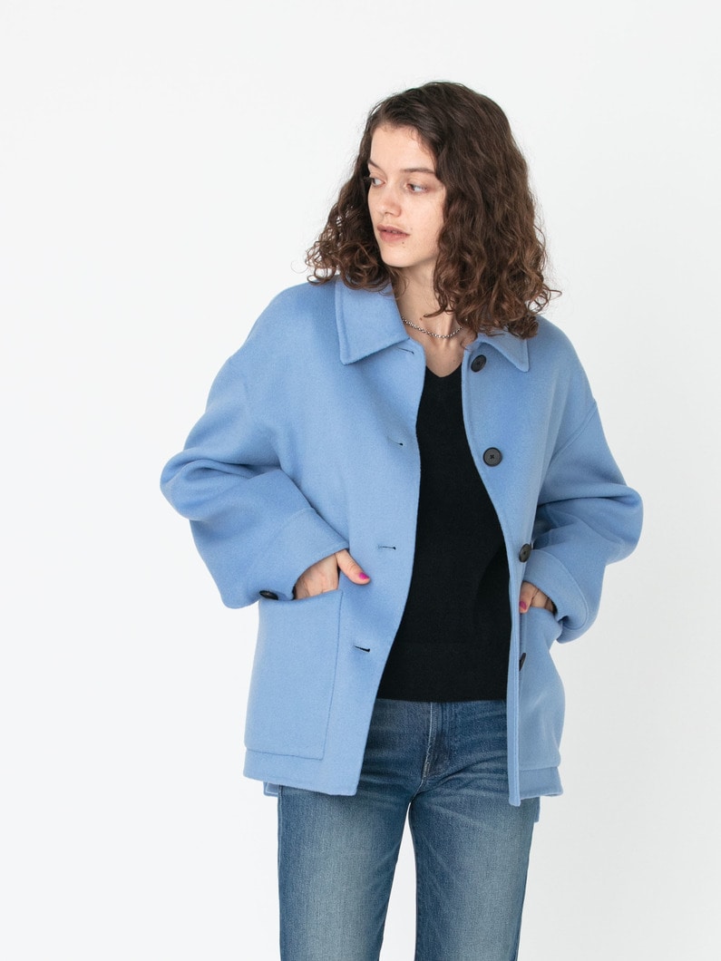 ウールリバー ショートコート 詳細画像 light blue 2