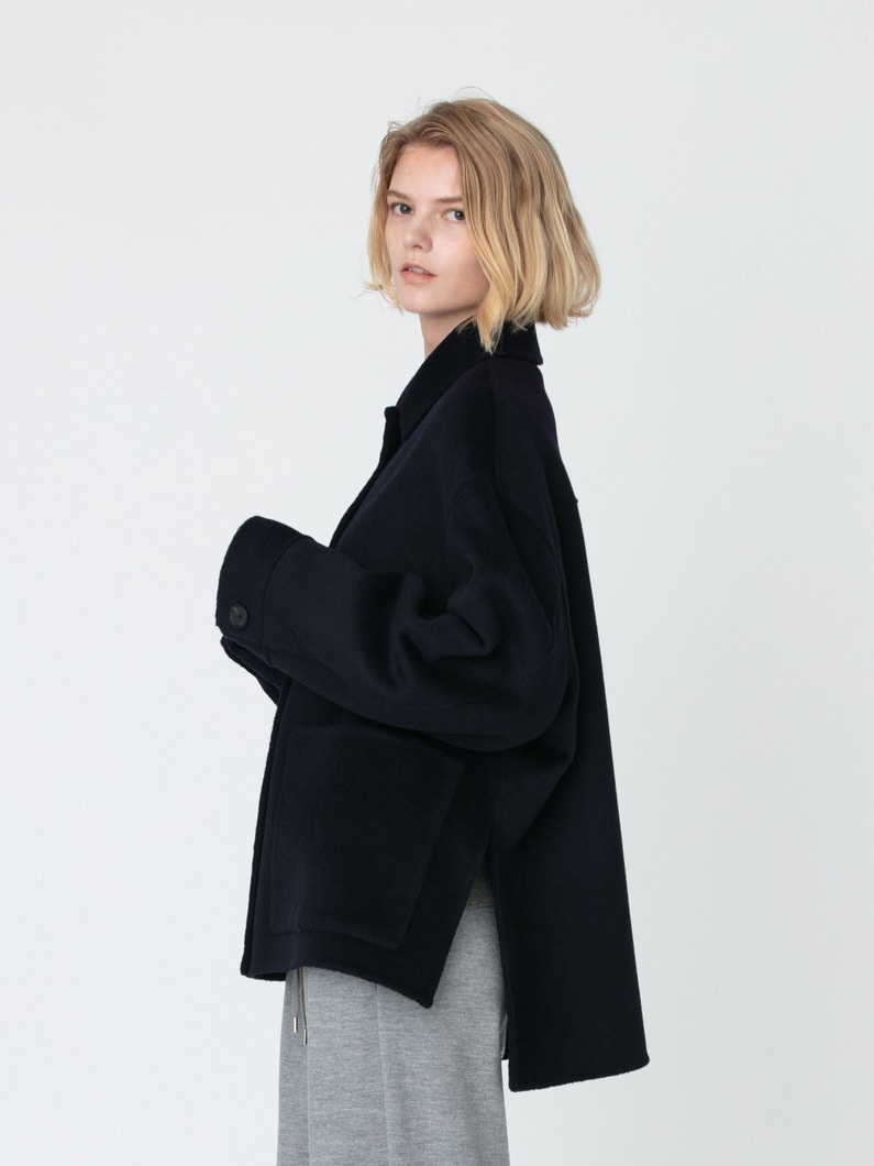 ウールリバー ショートコート 詳細画像 navy 2
