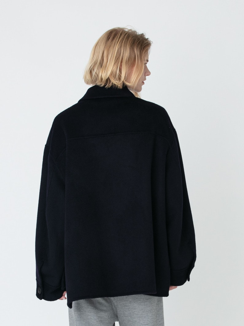 ウールリバー ショートコート 詳細画像 navy 3