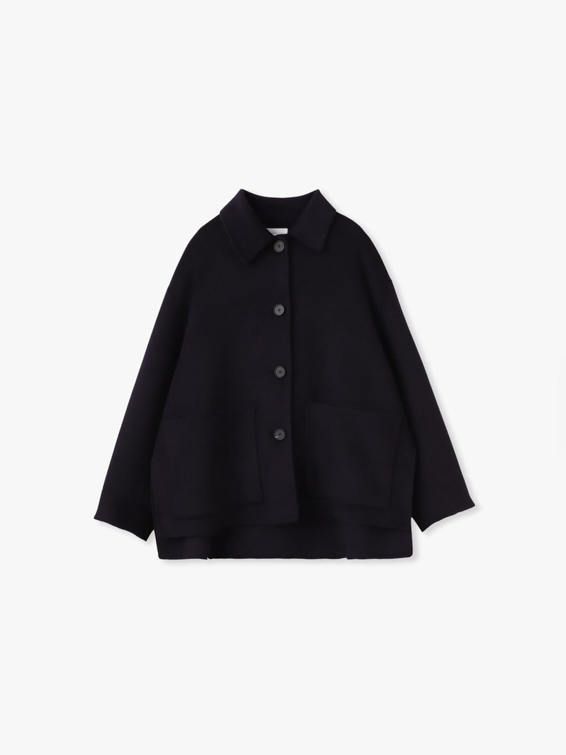 ウールリバー ショートコート 詳細画像 navy 5
