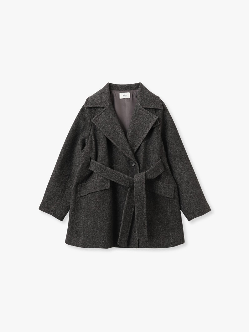 エンベロープ ショートコート 詳細画像 charcoal gray