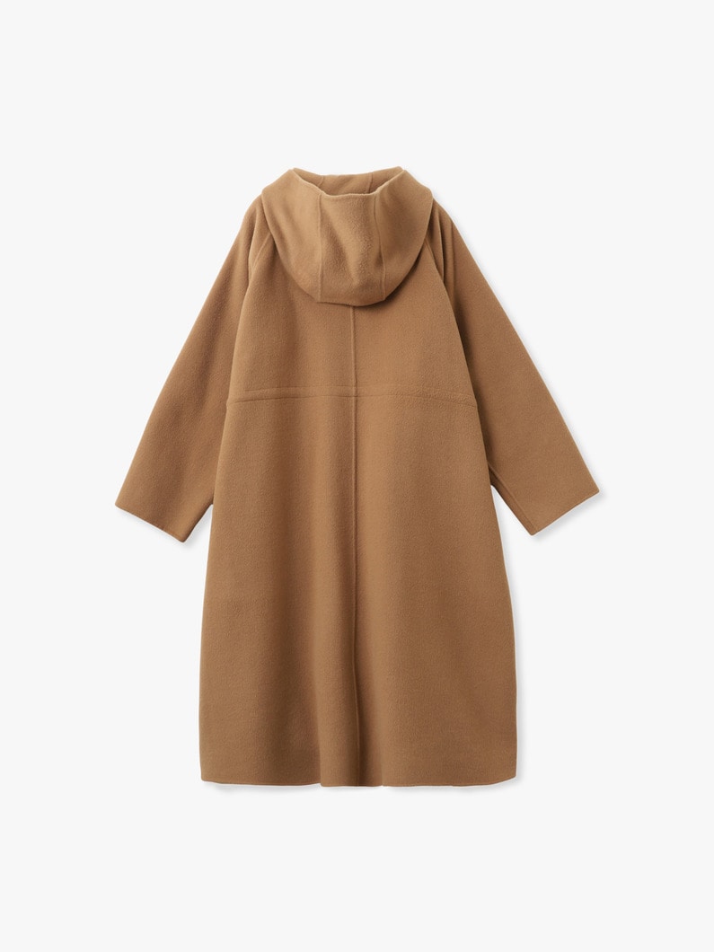 ウール リバー フード ロングコート 詳細画像 camel 1