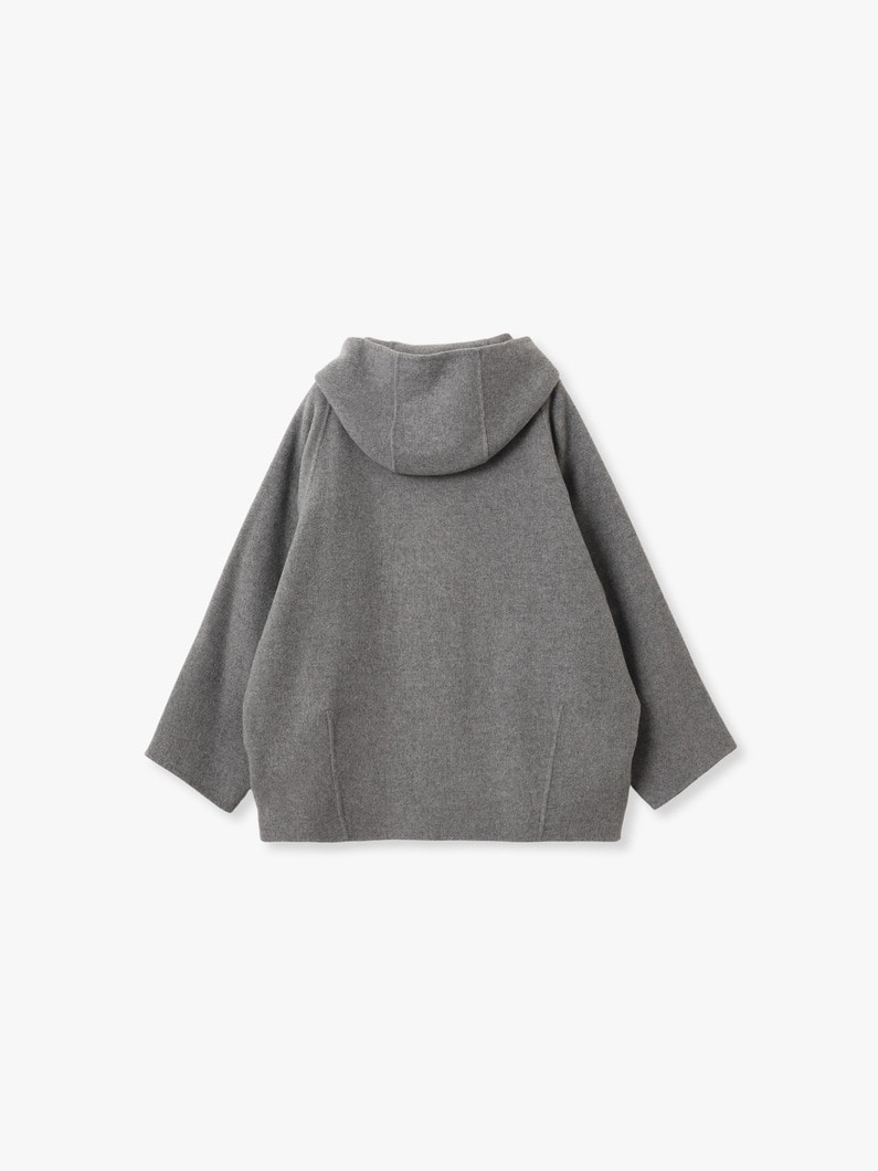 ウール フーディー コート 詳細画像 top gray 1
