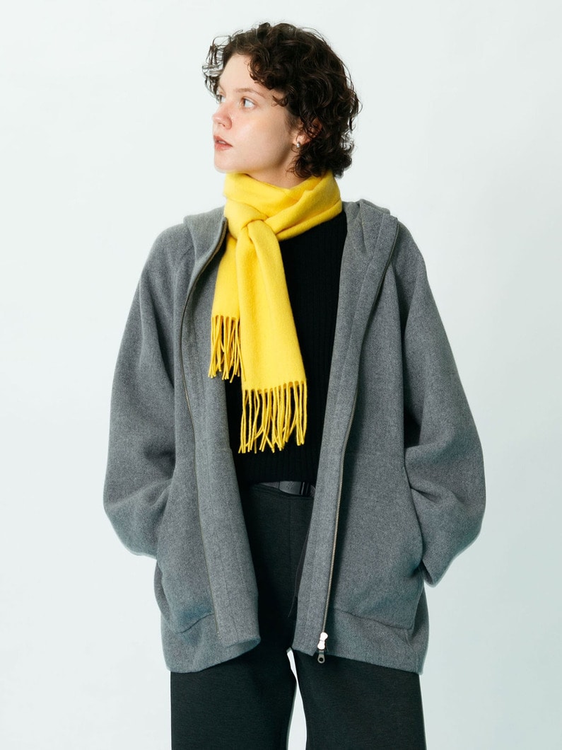 ウール フーディー コート 詳細画像 top gray 2