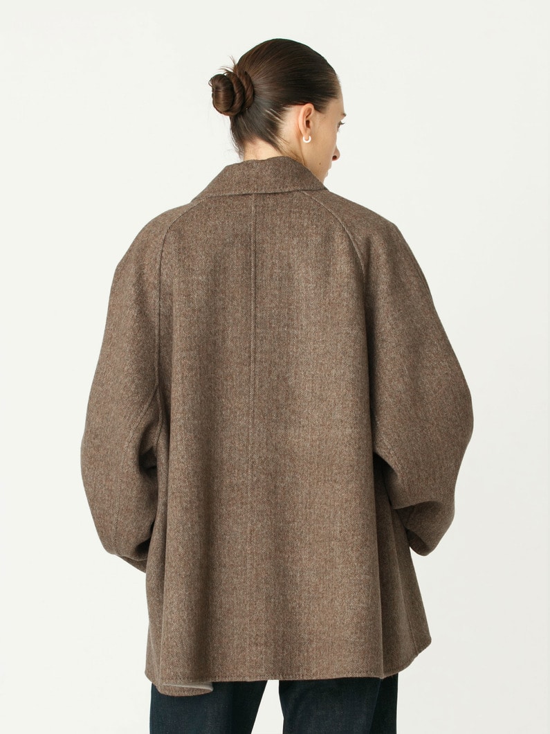 リュクスシャルムビーバー ショートコート（プレオーダー） 詳細画像 brown 3