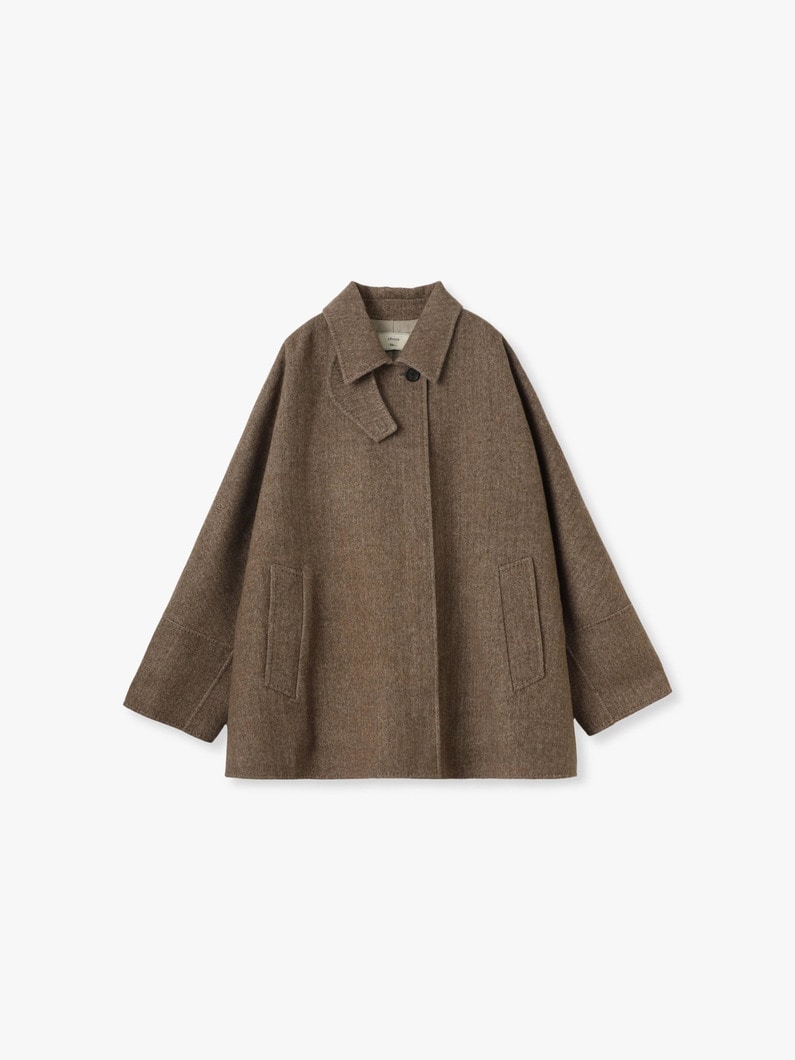リュクスシャルムビーバー ショートコート（プレオーダー） 詳細画像 brown 7