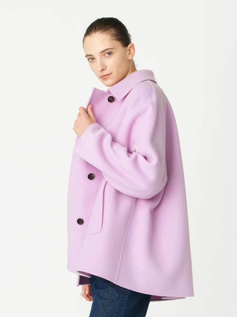リュクスシャルムビーバー ショートコート（プレオーダー） 詳細画像 lavender 3