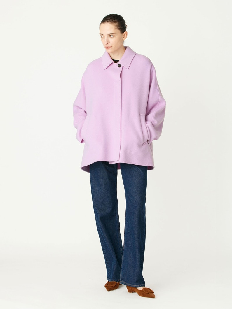 リュクスシャルムビーバー ショートコート（プレオーダー） 詳細画像 lavender 7