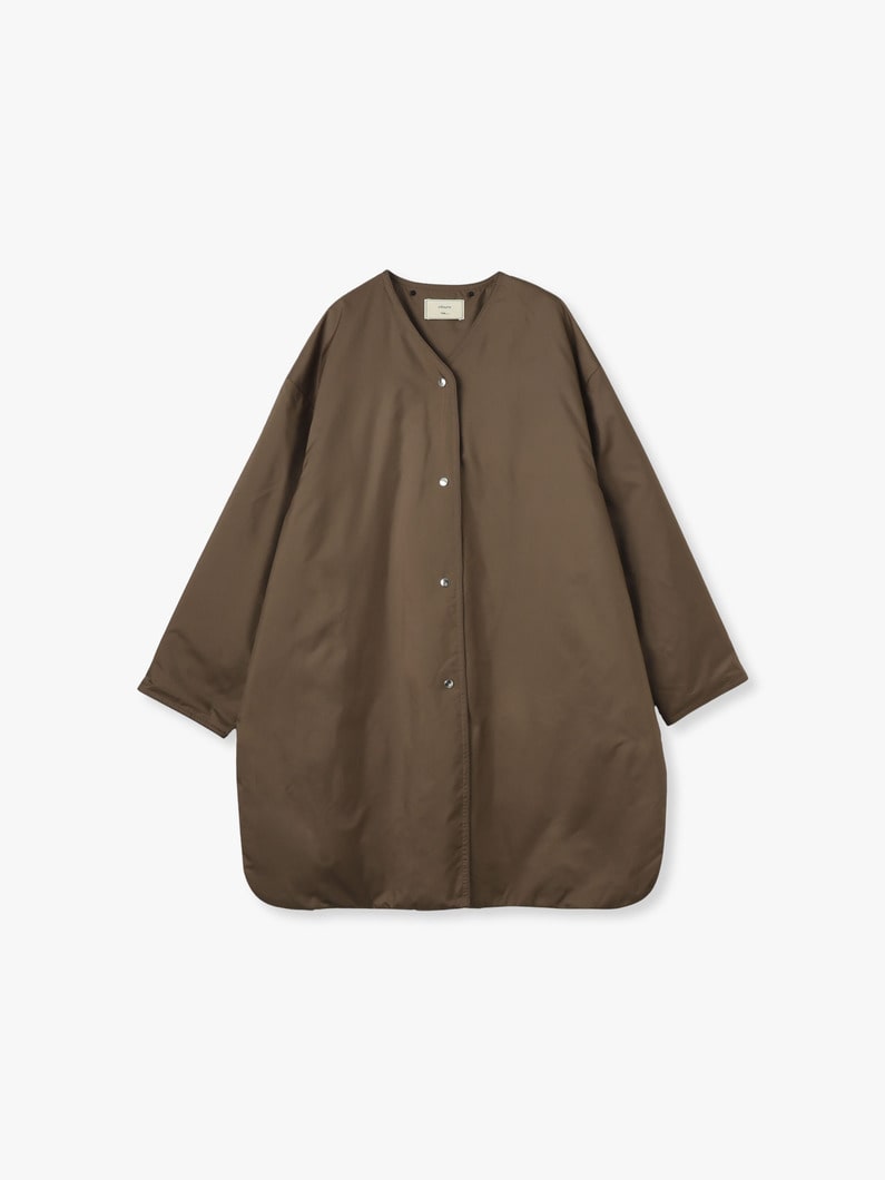 ジロンラムメルトン ステンカラー ミドルコート（ブラウン）（プレオーダー） 詳細画像 brown 5