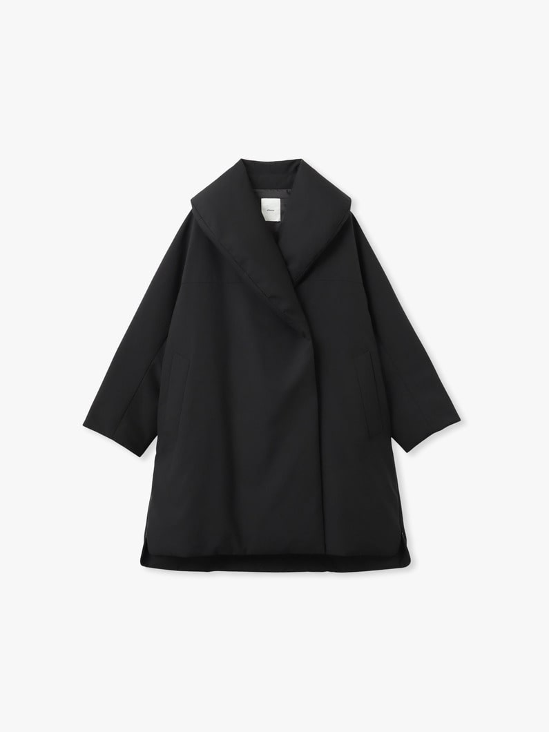 フォルムダウン ショールカラー ミドルコート（ブラック）（プレオーダー） 詳細画像 black 6