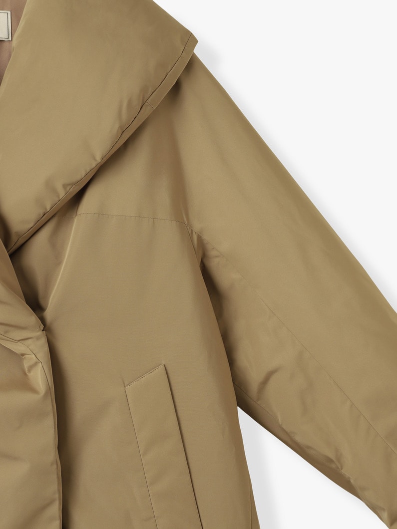 フォルムダウン ショールカラー コート（ベージュ）（プレオーダー） 詳細画像 beige 2
