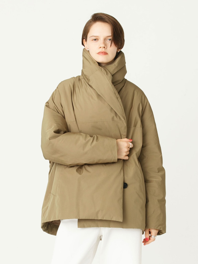 フォルムダウン ショールカラー コート（ベージュ）（プレオーダー） 詳細画像 beige 1