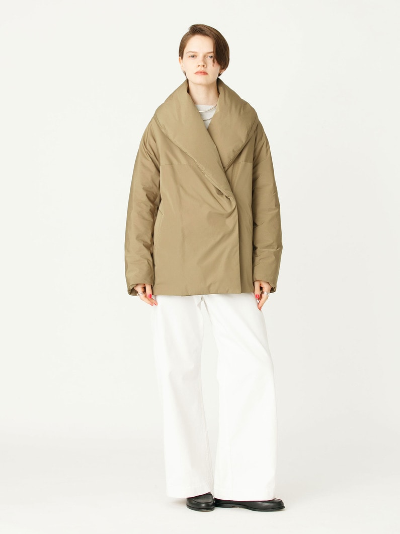 フォルムダウン ショールカラー コート（ベージュ）（プレオーダー） 詳細画像 beige 7