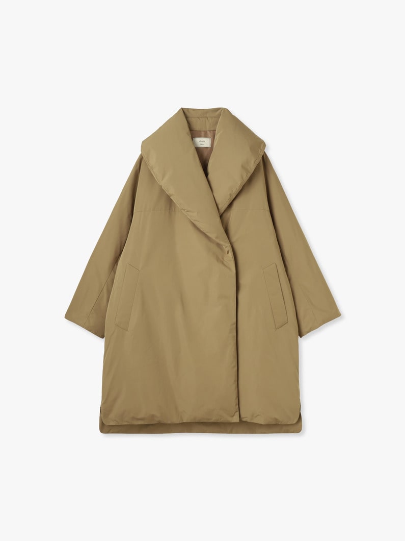 フォルムダウン ショールカラー ミドルコート（ベージュ）（プレオーダー） 詳細画像 beige 7