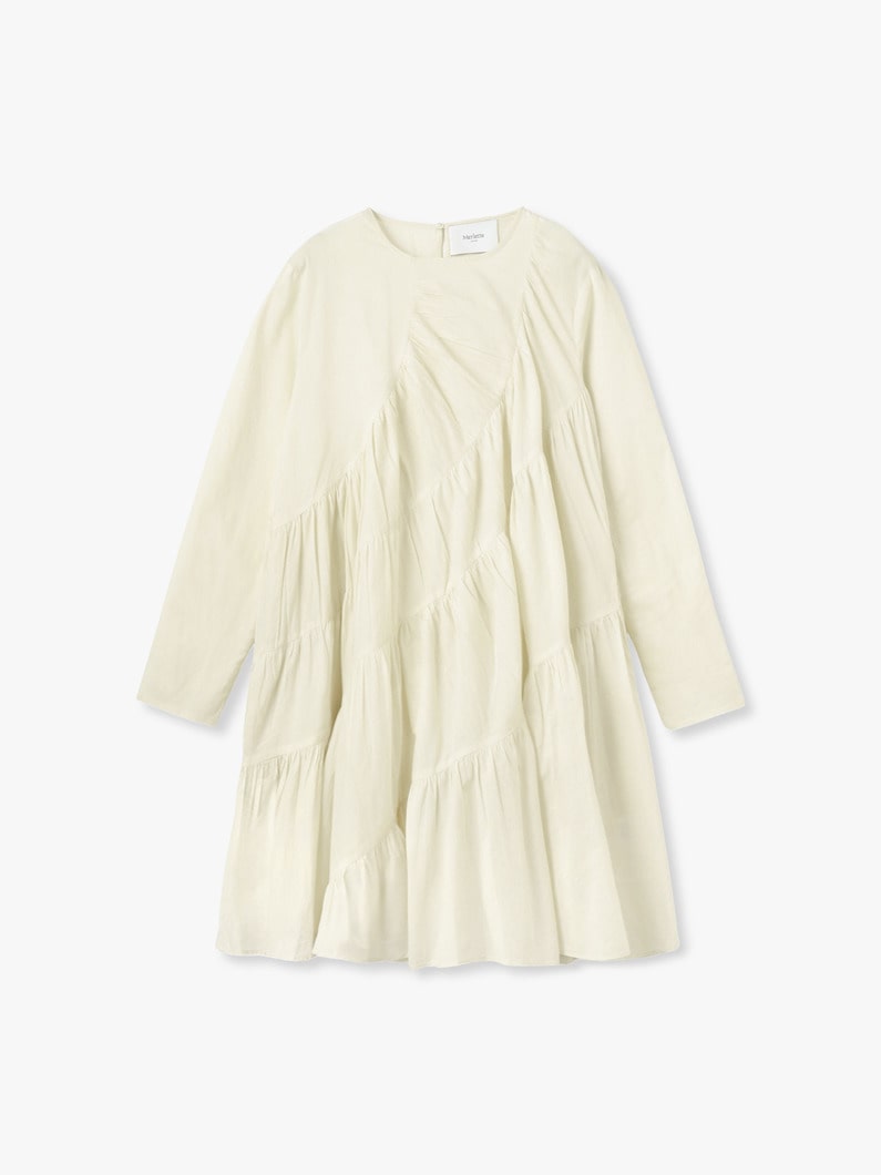 ソラナ ドレス（オフホワイト/レッド） 詳細画像 off white