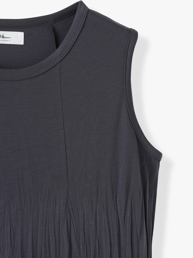 リンクルドレス（レッド/トップグレー/チャコールグレー） 詳細画像 top gray 2
