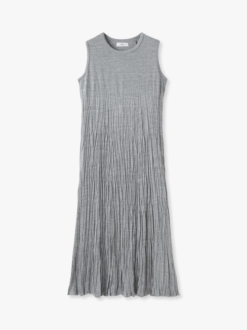 リンクルドレス（レッド/トップグレー/チャコールグレー） 詳細画像 top gray 4