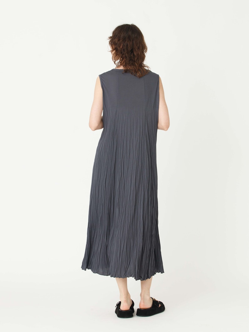 リンクルドレス（レッド/トップグレー/チャコールグレー） 詳細画像 charcoal gray 4
