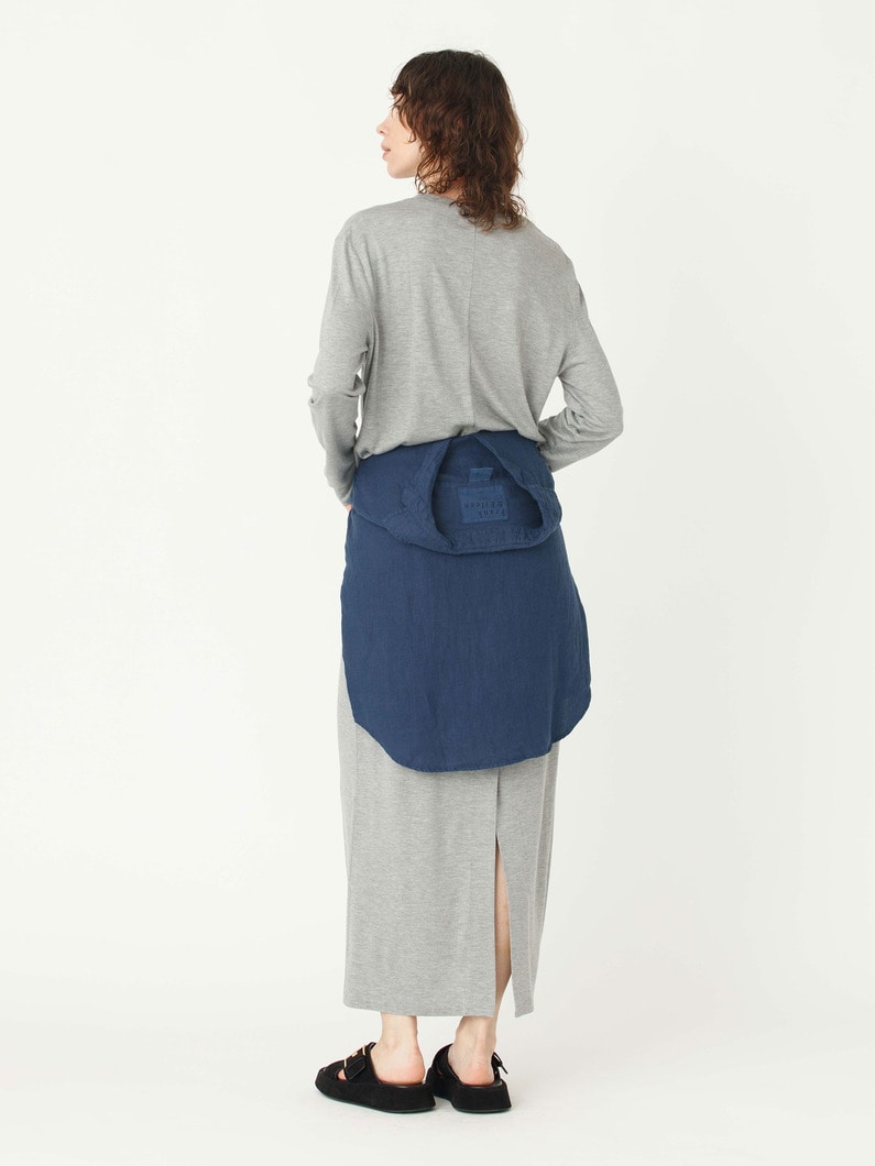 テンセル カットソー ドレス 詳細画像 gray 4