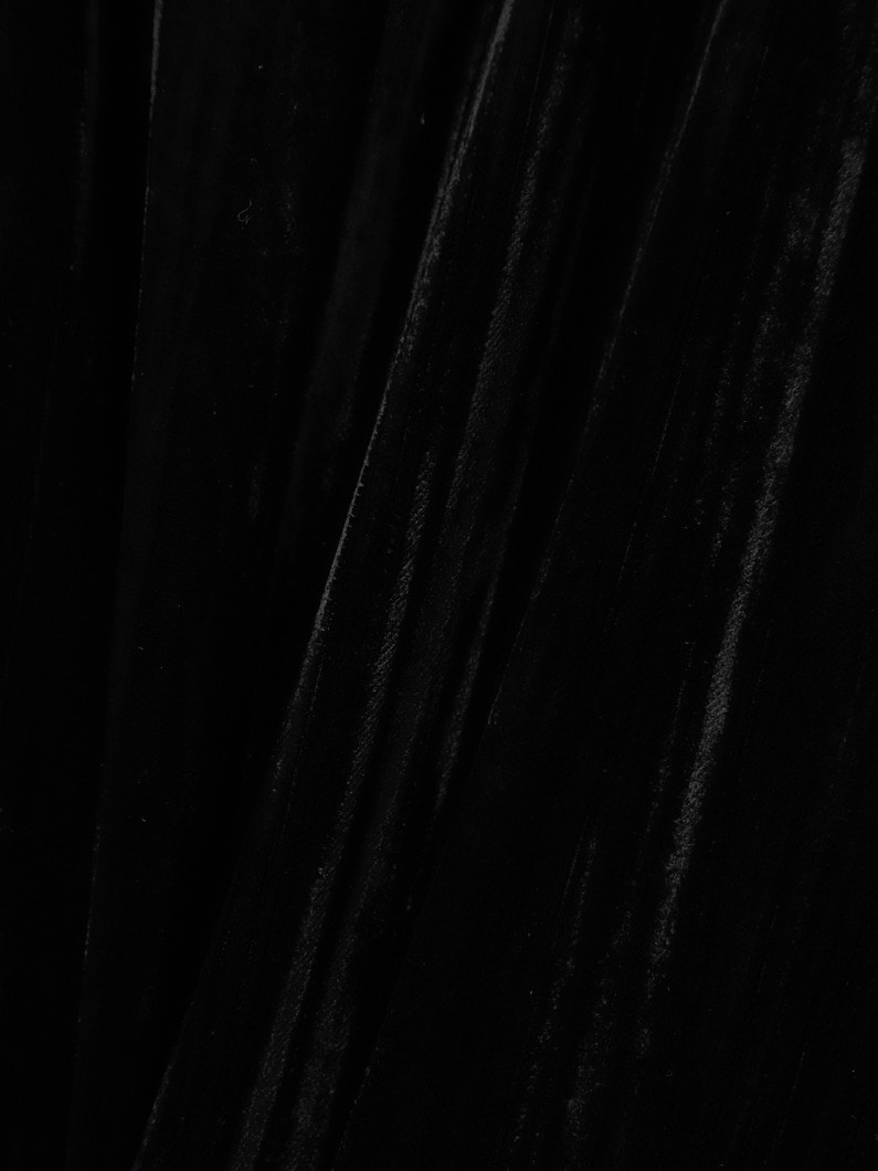 ベルベット プリーツ キャミソール ドレス 詳細画像 black 4