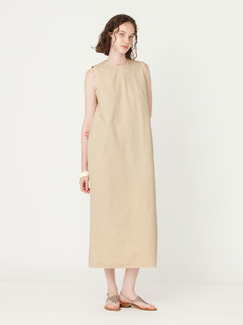 ガーメントダイ ドレス 詳細画像 beige