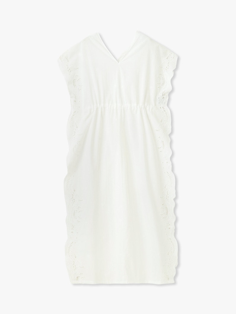 カットワーク カフタンドレス 詳細画像 white 4