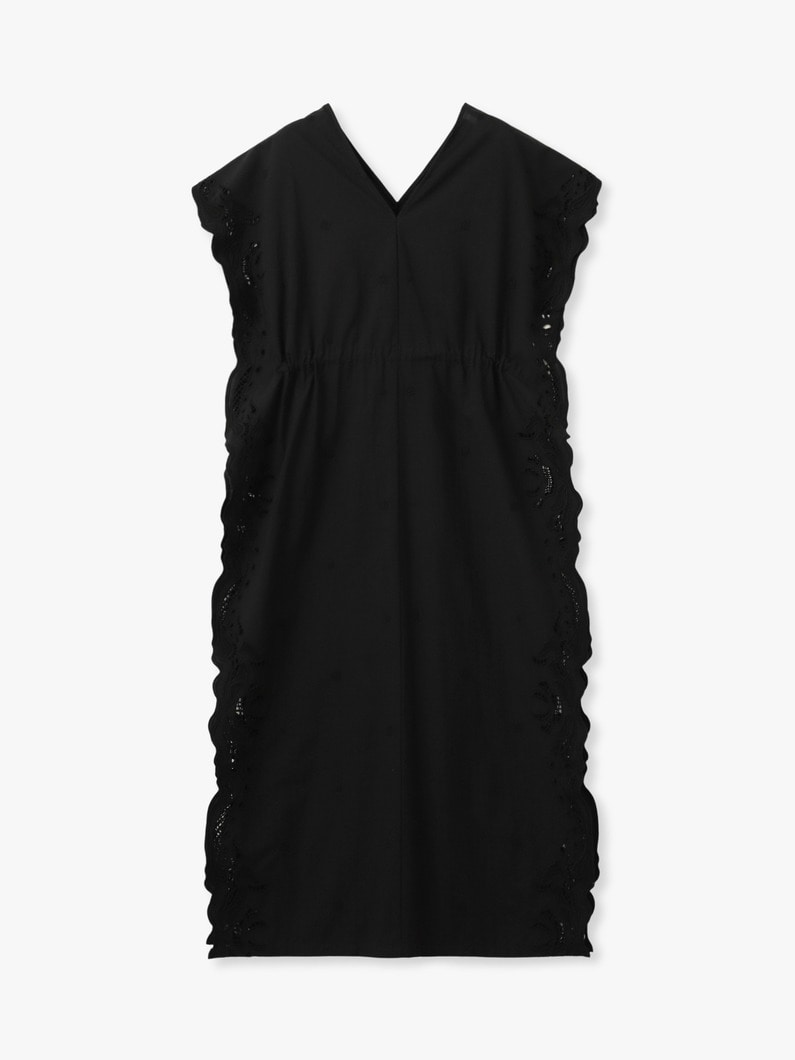 カットワーク カフタンドレス 詳細画像 black 5