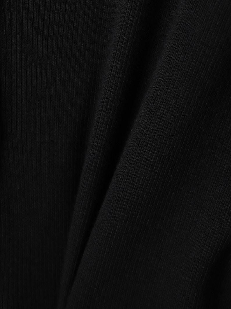 コットンリネン リブ ロングドレス 詳細画像 top gray 6