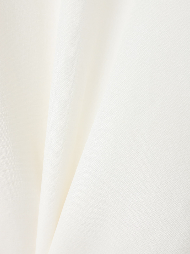 コットンリネン シャツドレス 詳細画像 white 5