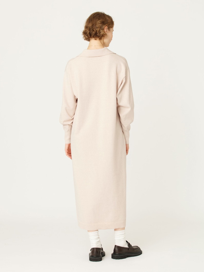 スキッパー ニット ドレス 詳細画像 beige 3