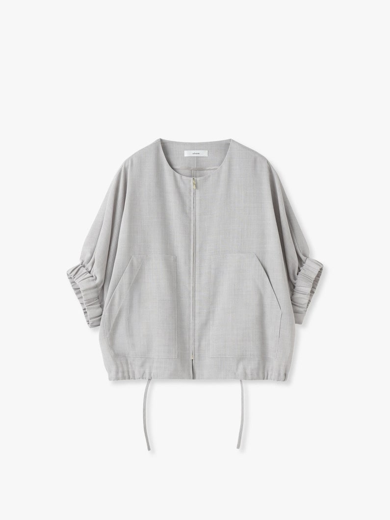 メランジ シアー ブルゾン 詳細画像 light gray 5