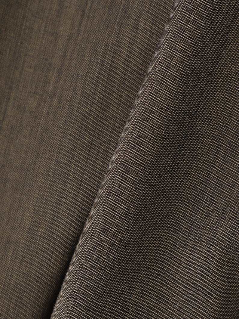 クリアウール ショートジレ 詳細画像 dark brown 3