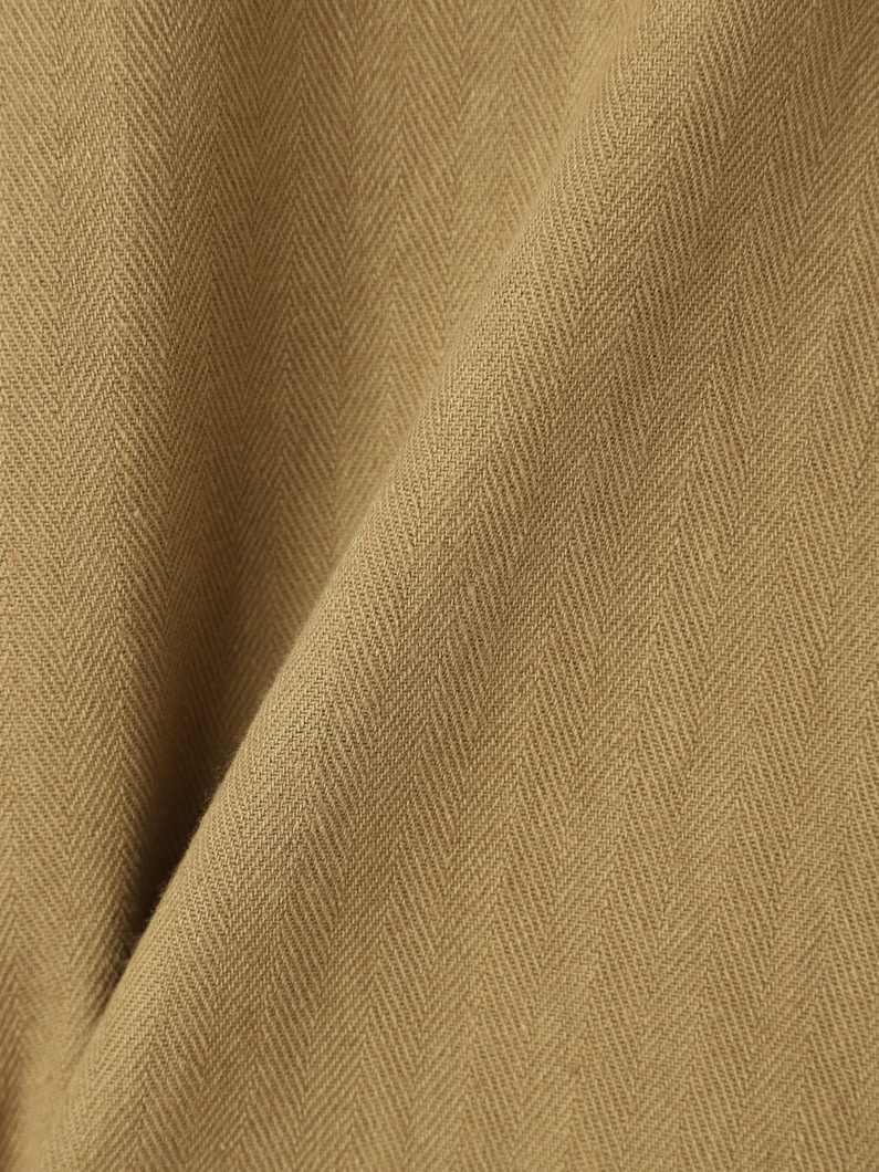 ヘリンボーン ハーフスリーブ ジャケット 詳細画像 beige 3