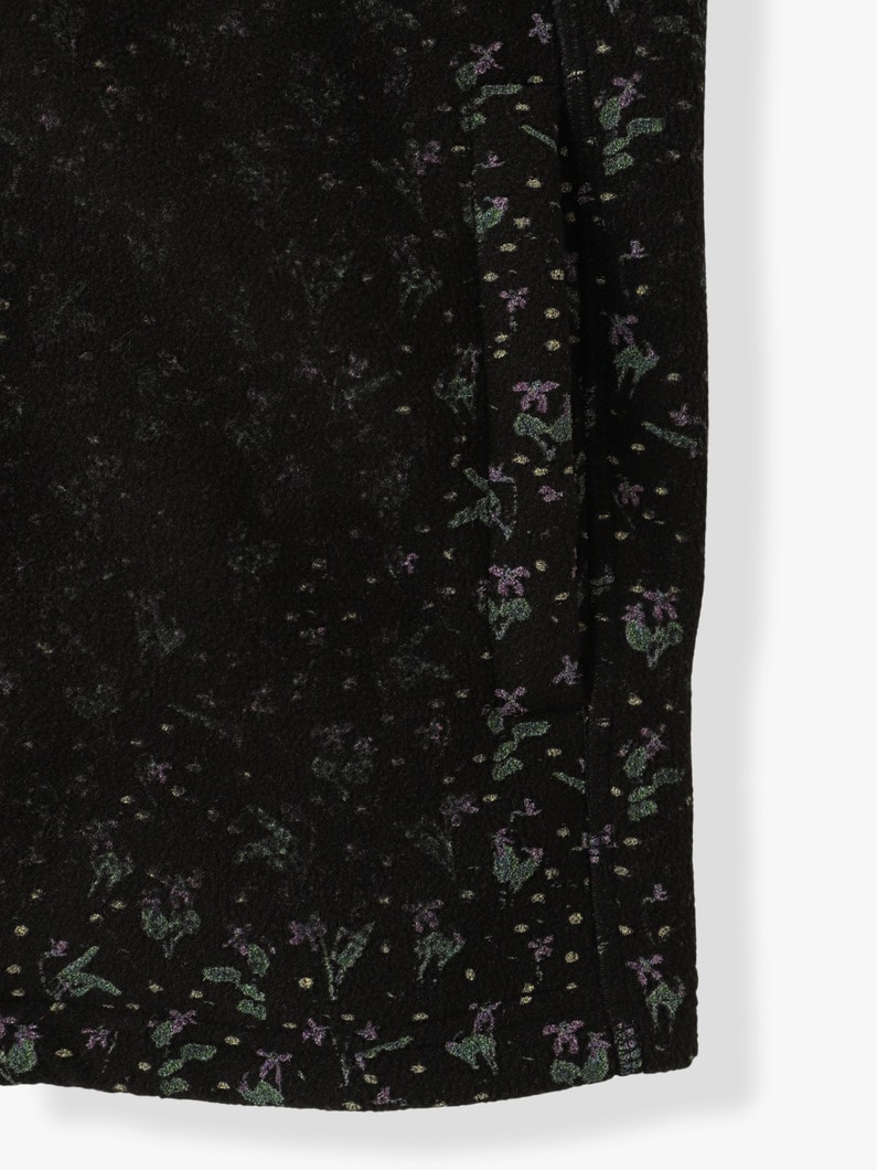 フェーディング フラワー フリースブルゾン 詳細画像 black 3