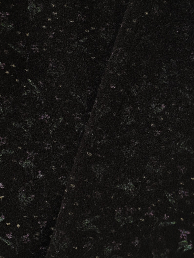 フェーディング フラワー フリースブルゾン 詳細画像 black 4