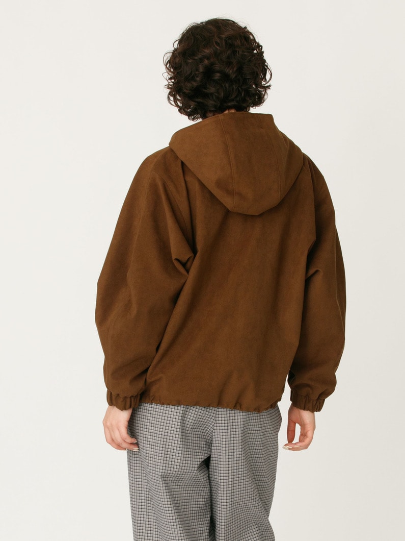 エコ スエード フーデッド ブルゾン 詳細画像 brown 4