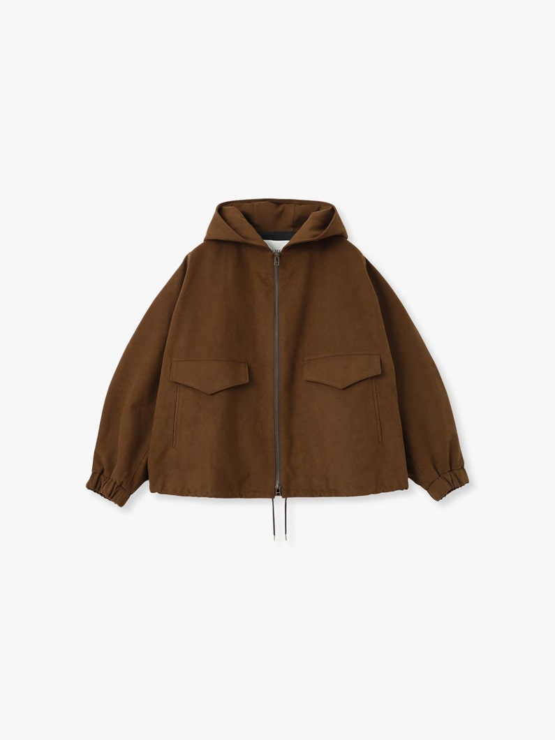 エコ スエード フーデッド ブルゾン 詳細画像 brown 5