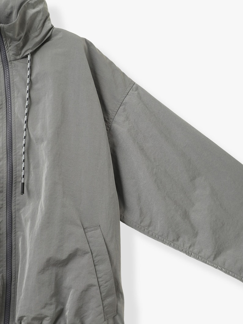 シャンブレー タフタ ジップアップ ブルゾン 詳細画像 gray 2