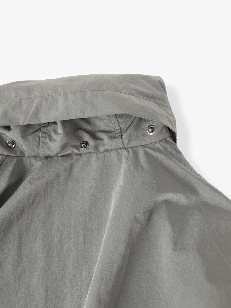 シャンブレー タフタ ジップアップ ブルゾン 詳細画像 gray 3