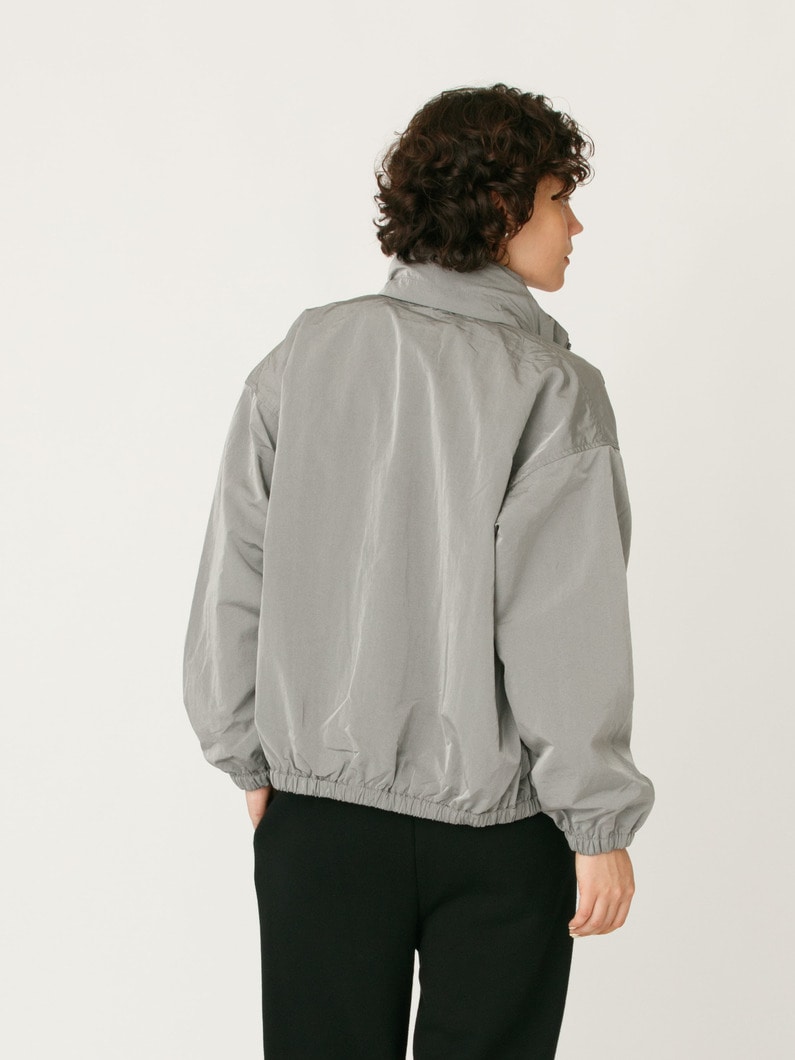 シャンブレー タフタ ジップアップ ブルゾン 詳細画像 gray 3