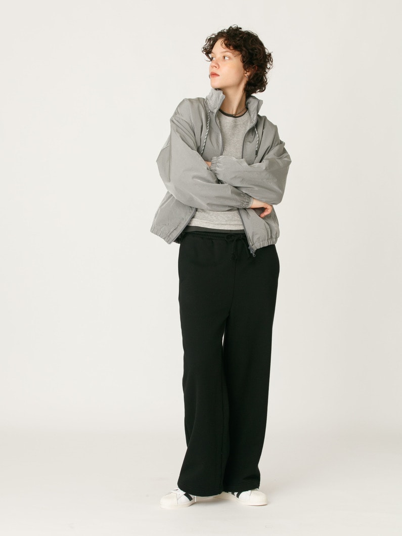 シャンブレー タフタ ジップアップ ブルゾン 詳細画像 gray 4