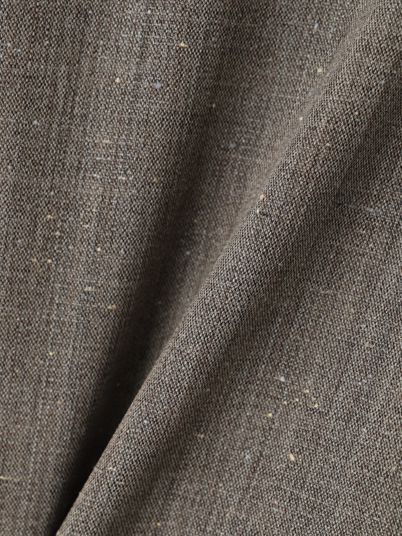 フレックシャンブレー レザーカラー カバーオールジャケット 詳細画像 light brown 3
