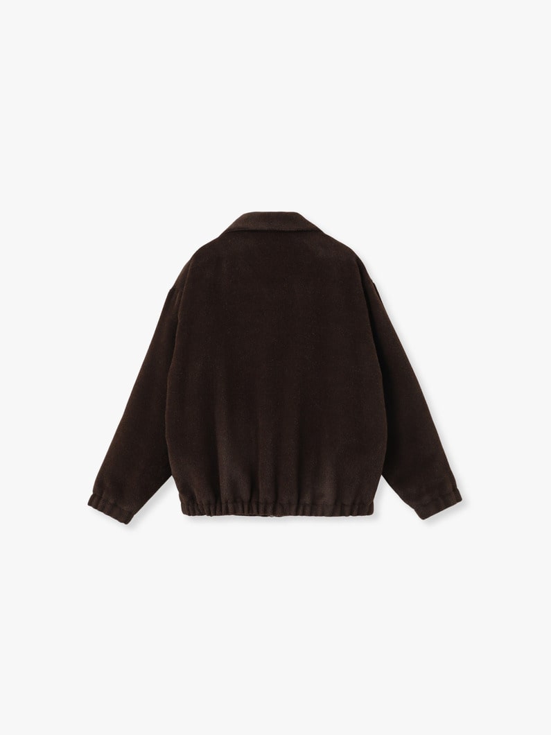 ジップアップ ブルゾン（ブラウン） 詳細画像 brown 1