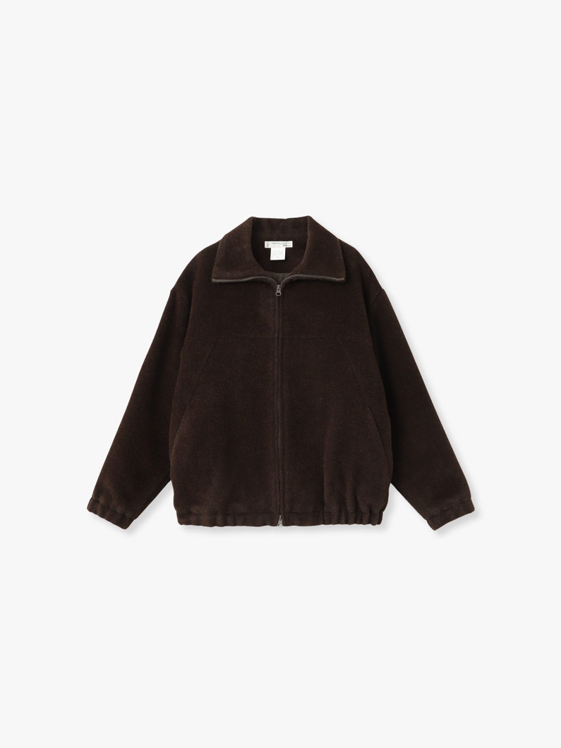 ジップアップ ブルゾン（ブラウン） 詳細画像 brown 4
