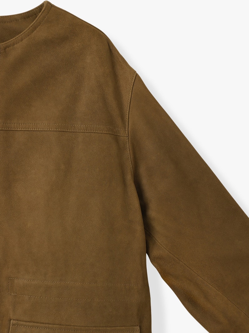 ゴートレザー ジャケット（ブラウン） 詳細画像 brown 2