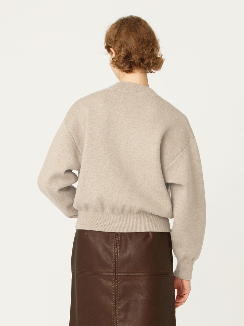 ジップアップ ニット ジャケット 詳細画像 beige 3