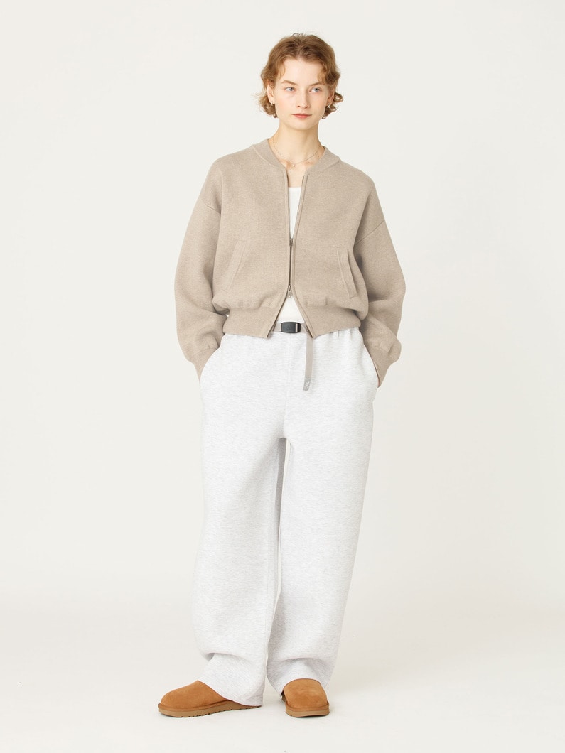 ジップアップ ニット ジャケット 詳細画像 beige 4
