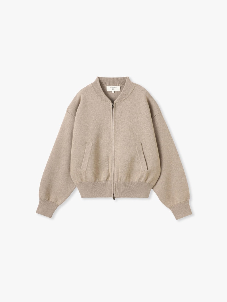 ジップアップ ニット ジャケット 詳細画像 beige 6