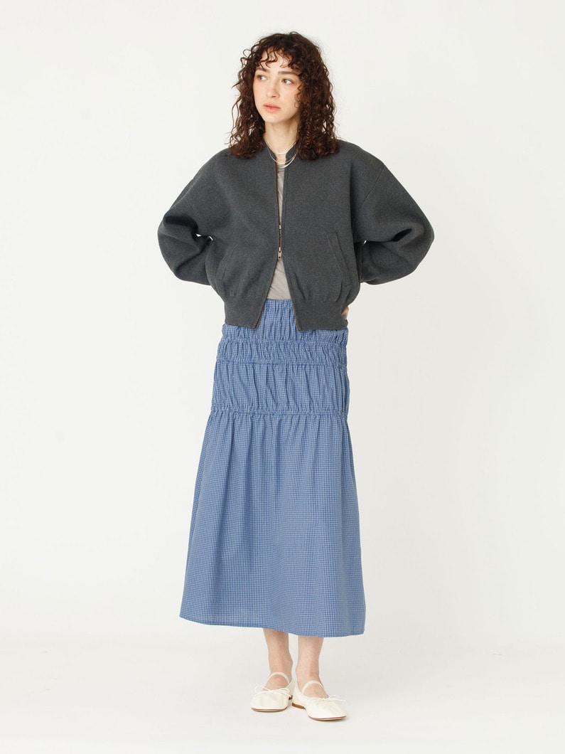 ジップアップ ニット ジャケット 詳細画像 charcoal gray 3