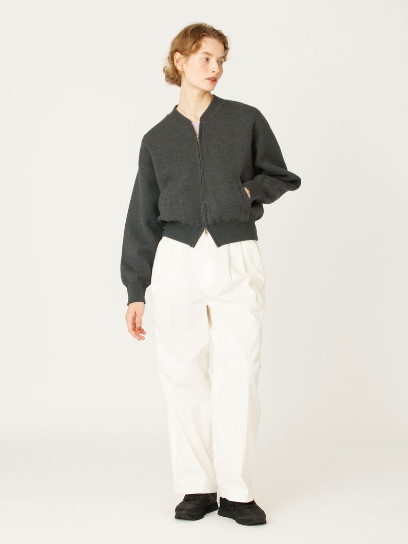 ジップアップ ニット ジャケット 詳細画像 charcoal gray 6
